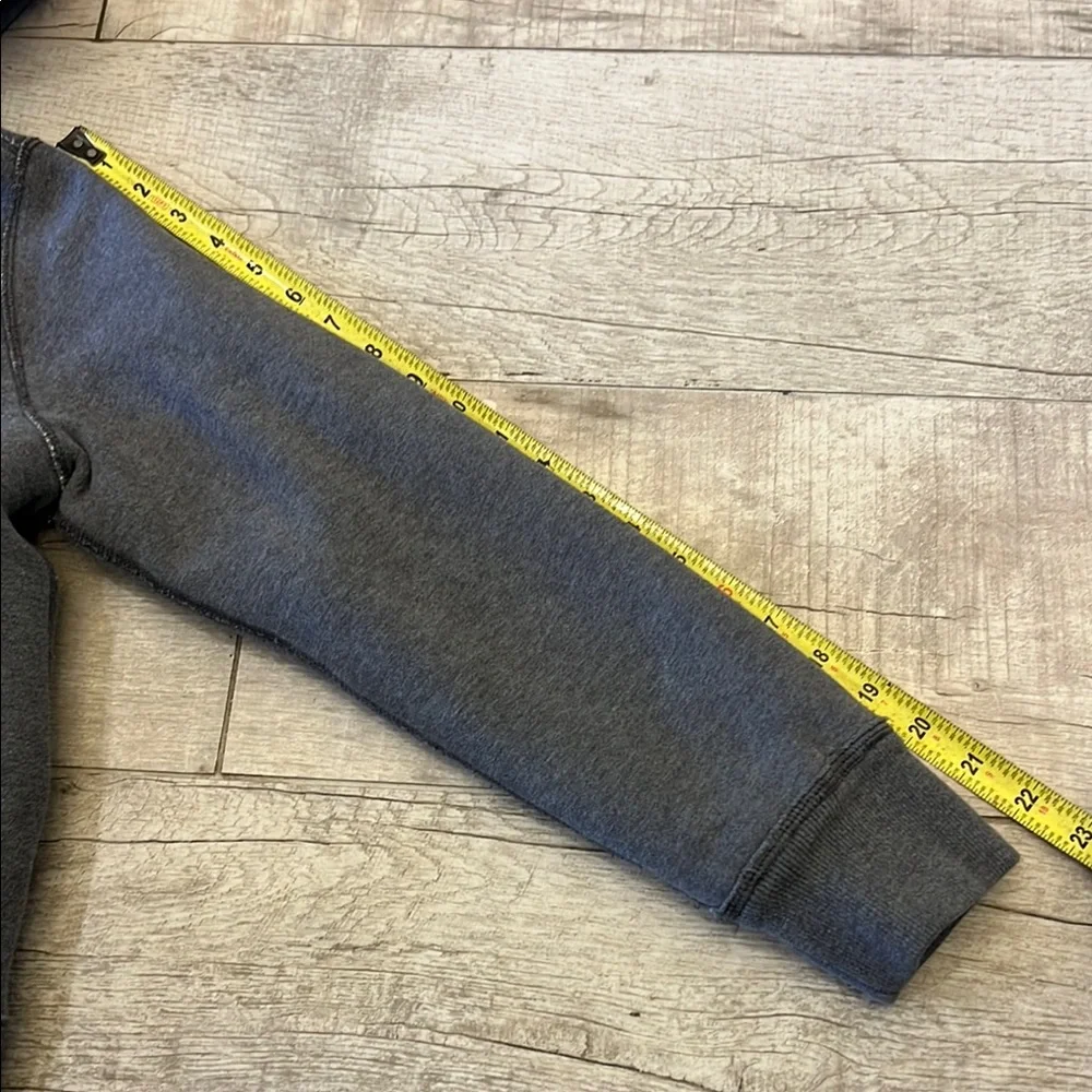 Abercrombie Kids Gray Sherpa Lined Zip-Up Hoodie Jacket with Hood Boy’s‎ Small